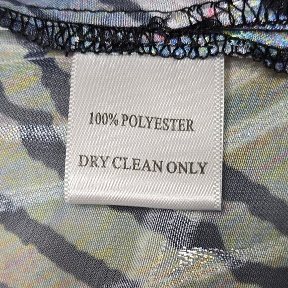 Alberto Makali Open Cardigan Womens XS Black Animal Print Sheer Boho 28 in Long - Picture 13 of 13